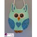 Owl Decor - Owl Wall Hanging - Owl Wall Decor - Blue Owl Decor - Blue Owl Nursery Decor - Blue Glitter Owl Wall Hanging - Salt Dough